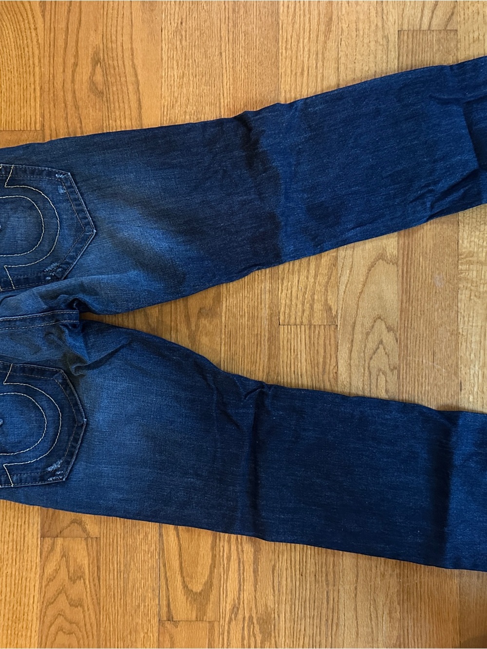 True Religion Women's Skinny Jeans in Dark Blue Denim